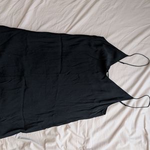 Camisole/slip dress, black. WILFRED FREE